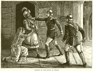 Arrestatie van de koning van Delhi