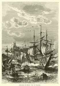 Aankomst van Hendrik VIII in Frankrijk door English School