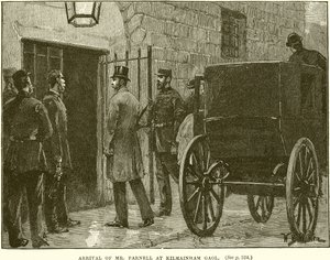 Aankomst van Mr. Parnell in Kilmainham Gaol door English School