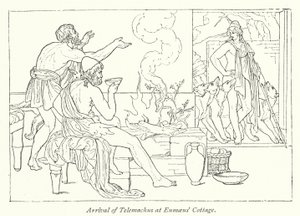 Aankomst van Telemachus bij het Huisje van Eumaeus door English School