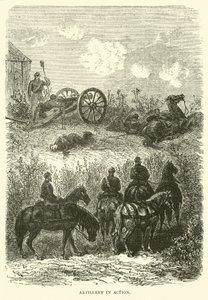 Artillerie in actie, oktober 1870