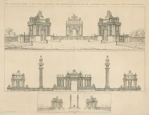 Artistieke impressies voor monumenten door English School