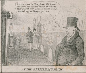 In het British Museum door English School