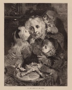 Bij de geboorte van het jaar (gravure)