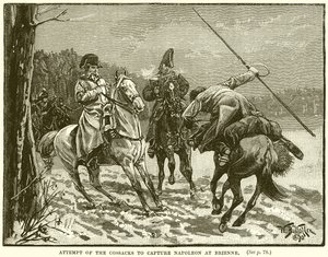 Poging van de Kozakken om Napoleon te vangen bij Brienne