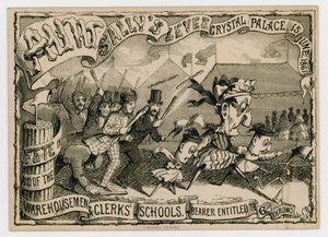 Aunt Sallys Levee, Crystal Palace, 15 juni 1861 door English School