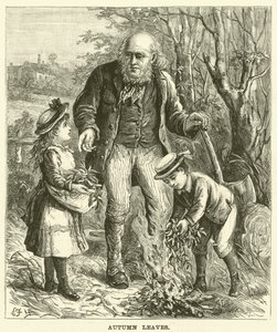 Herfstbladeren (gravure)