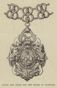 Badge en ketting voor de burgemeester van Coventry