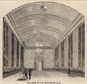 Balzaal van de Whittington Club, Londen