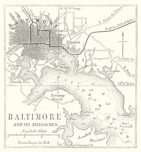 Baltimore en zijn omgeving (gravure)