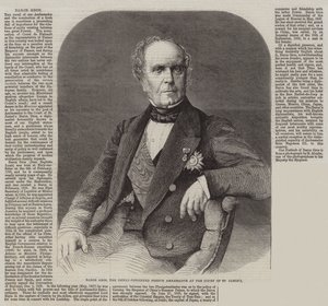 Baron Gros, de nieuw benoemde Franse ambassadeur aan het hof van St James