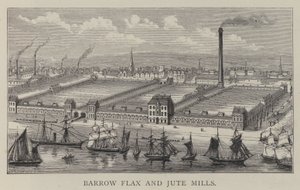 Barrow vlas- en jute molens door English School