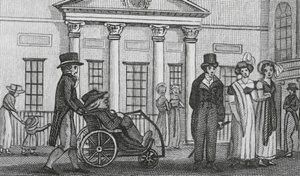 Bath, De Pompzaal (gravure) door English School