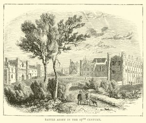Battle Abbey in de 17e eeuw door English School