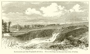 Slagveld en Oude Windmolen van Crecy door English School