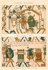 Tapijt van Bayeux (kleurenlitho)