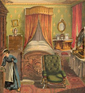 Slaapkamer met schoonmaakster door English School