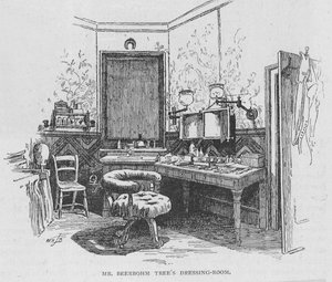 Kleedkamer van Beerbohm Tree