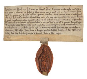 Legaat van land te Eakring aan de cisterciënzer abdij van St Mary