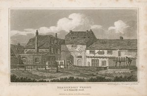 Bermondsey Priory, zoals het vroeger stond
