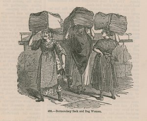 Bermondsey zak- en tasvrouwen door English School