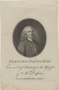 Bernard Gates, 1784 (stippele gravure)