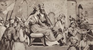 Bertha, vrouw van Aethelbert, koning van Kent door English School