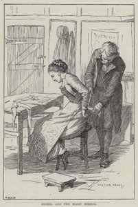 Bichel en de magische spiegel (gravure) door English School