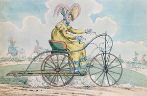 Fiets met drie wielen, de hobby van de dames, 1819