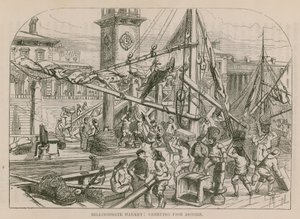 Billingsgate Markt, Vis aan wal brengen door English School