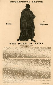 Biografische schets van Zijne Koninklijke Hoogheid de Hertog van Kent, vader van Hare huidige Majesteit
