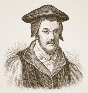Bisschop Jewel, illustratie uit De Kerk van Engeland: Een Geschiedenis voor het Volk door H.D.M. Spence-Jones door English School