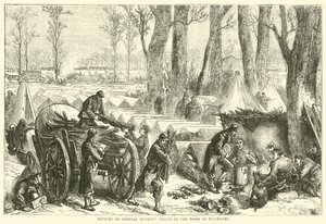 Bivak van de troepen van generaal Ducrot in het bos van Vincennes, oktober 1870