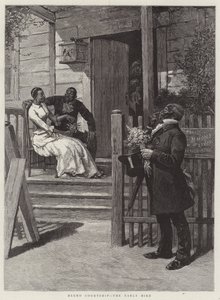Zwarte Hofmakerij, de Vroege Vogel (gravure)