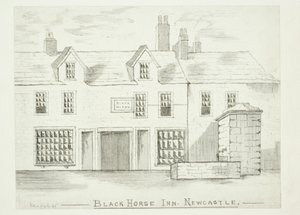 Black Horse Inn, Newcastle upon Tyne door English School