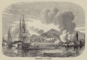 Bombardement op Palermo (gravure)
