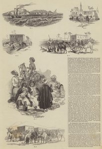 Bombay naar Londen binnen 60 Dagen (gravure)