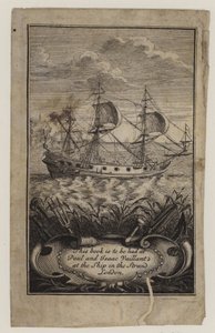 Boekverkopers, Paul en Isaac Vaillant, handelskaart door English School