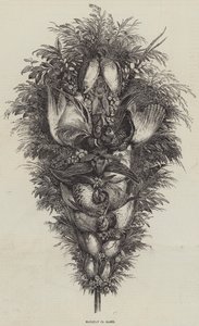 Boeket van Wild (gravure) door English School
