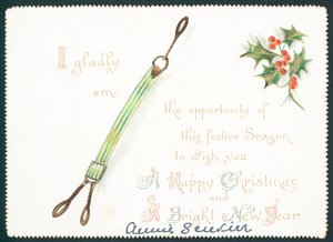 Beugels, kerstkaart