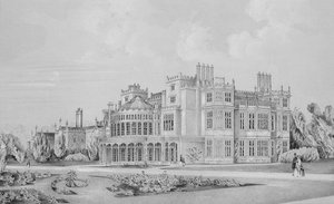 Brampton Park bij Huntingdon, 1852 door English School