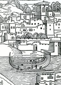Een schip branden door English School