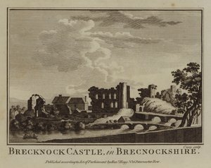 Brecknock Kasteel, in Brecknockshire
