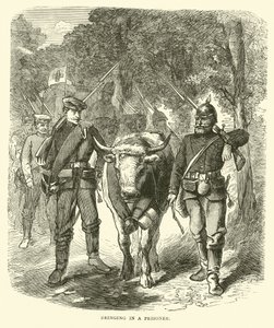 Een gevangene binnenbrengen, september 1870