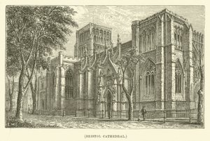 Kathedraal van Bristol (gravure) door English School