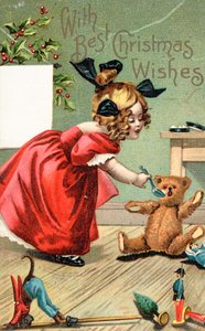 Britse kerstkaart door English School