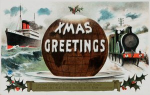 Britse kerstkaart door English School