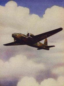 Britse Vickers Wellington middelzware bommenwerper in vlucht