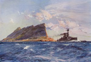 Brits slagschip bij Gibraltar door English School