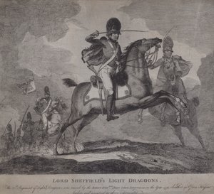 Britse soldaten van Lord Sheffield